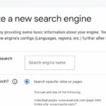 Screenshot of Google Programmable Search Engine